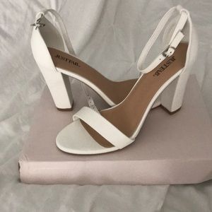 White sandals
